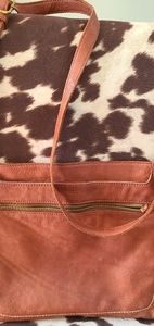 Leather crossbody purse